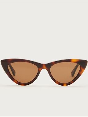 J. Crew Tortoiseshell Cat Eye Sunglasses with Brown Lenses